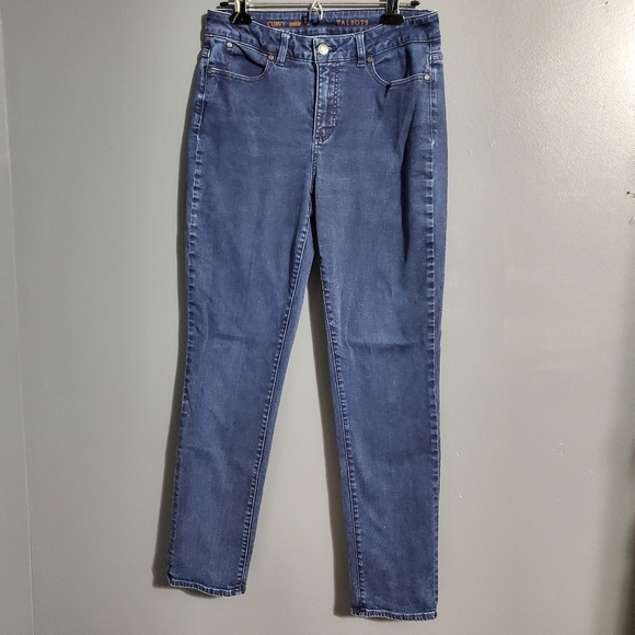 Talbots Denim - Talbots Womens Curvy Ankle Blue Taper Jeans Size 8 Long